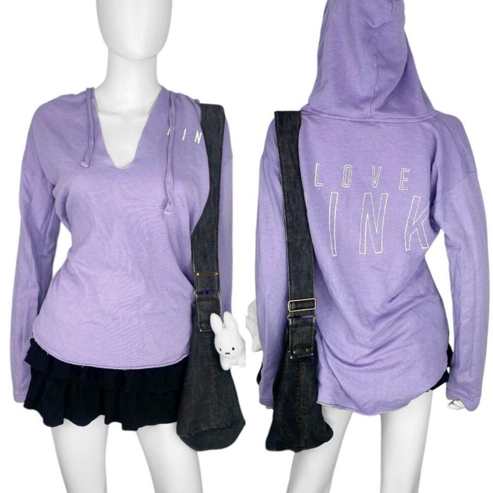 2012 2010s Victorias Secret PINK Purple Hoodie Sz S